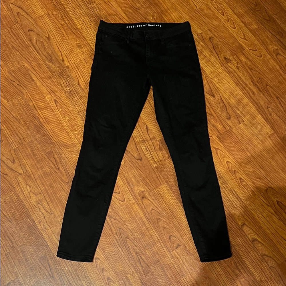 Articles Of Society Jet Black Skinny Jeans